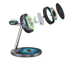 MG17 Cooling Fan 3 in 1 Magnetic Wireless Charger 4