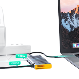 M203 6 in 1 USB-C Docking Station with M.2 NVMe&NGFF SSD Enclosure 5