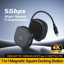 M206 7 in 1 Magnetic USB-C Docking Duo 2