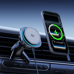 MC07C TEC Cooling Magnetic Wireless Car Charger with RGB Light 3