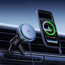 MC08C TEC Cooling Magnetic Wireless Car Charger with RGB Light 4