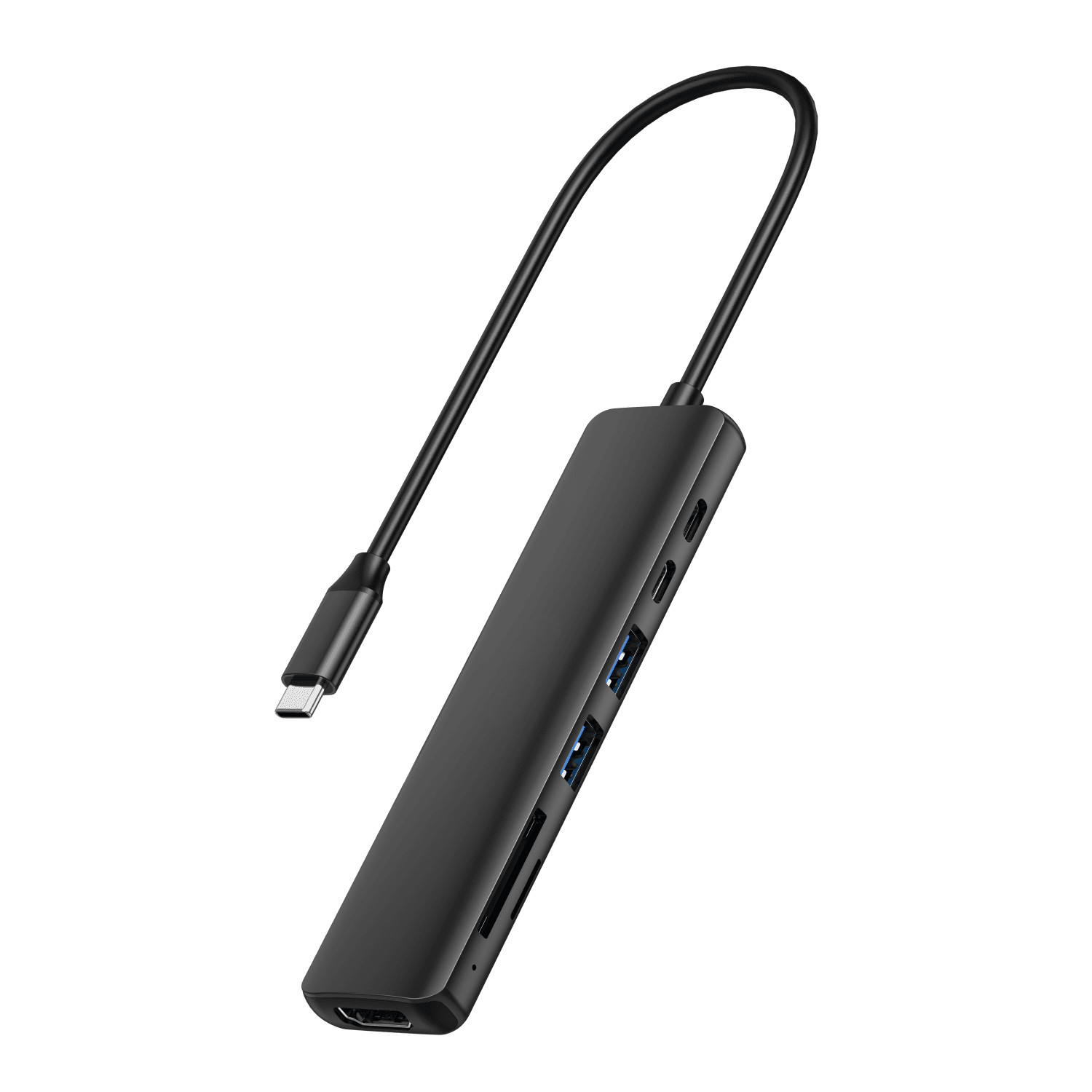 HB02 7 in 1 USB-C Docking Station