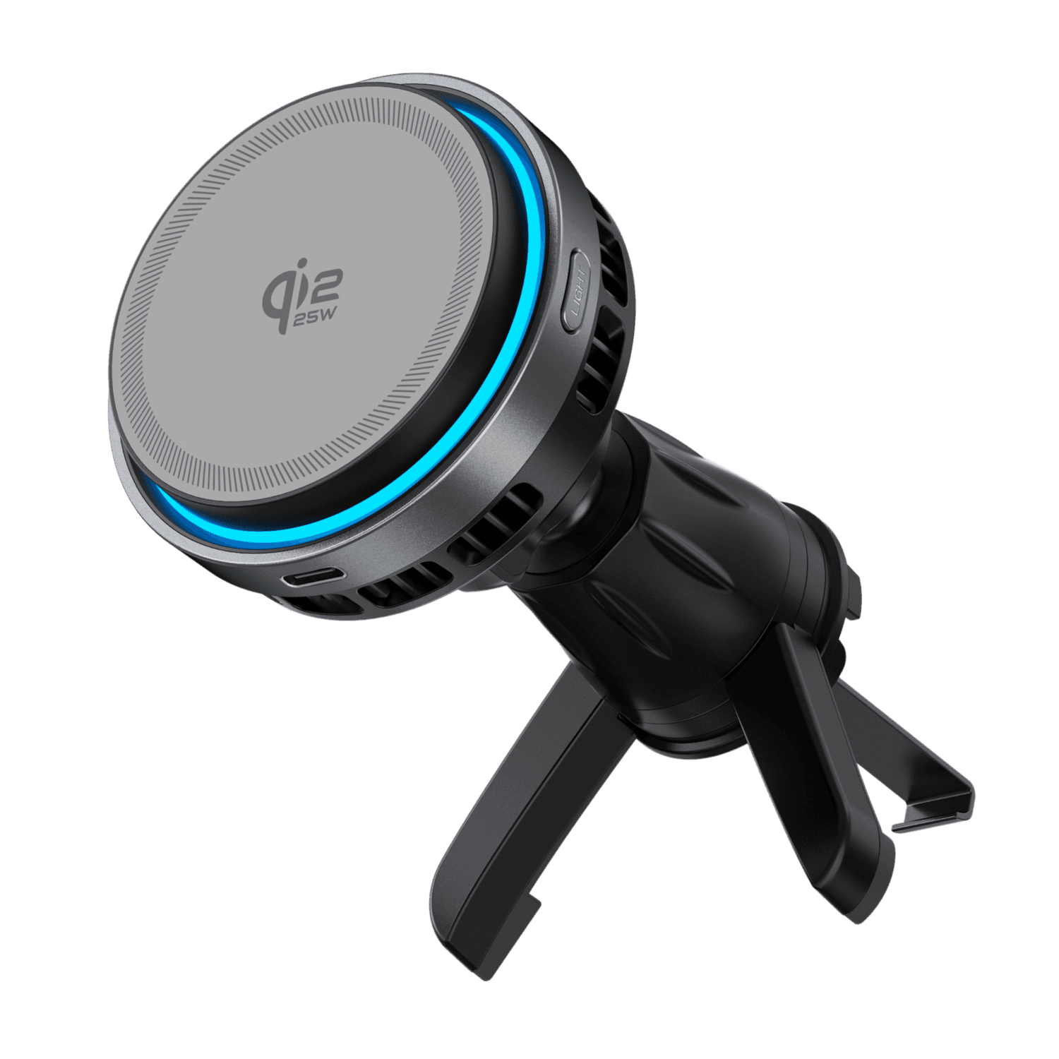 MC08C TEC Cooling Magnetic Wireless Car Charger with RGB Light